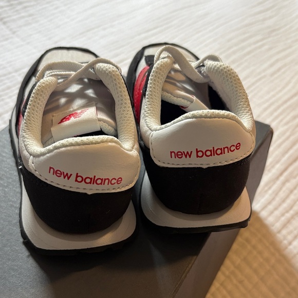 New Balance Kids' Sneakers in Black, White, and Red - Picture 4 of 5